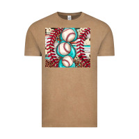 Vintage Coffee baseball leopard cowhide turquoise Vintage Tee - JahusDesignShop