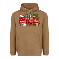 Toasted Coconut Santa Snowman Reindeer Penguin Elf Christmas Truck Heavyweight Hoodie - BundleAndBundleShop