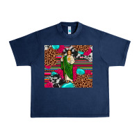 Navy san judas leopard cowhide tumbler Urban Heavy Tee - JahusDesignShop