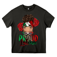 Asphalt Proud Latina messy bun Heavy Core Tee - RanaPortraitStore