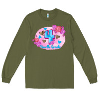 Army Green back to school flowers fourth grade 3200x2400 Long Sleeve Tee - AdoDesignShop