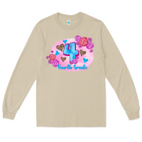 Mushroom back to school flowers fourth grade 3200x2400 Long Sleeve Tee - AdoDesignShop