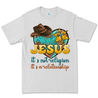 Dove Grey jesus it s not religion it s a relationship Premium Tee - texasbilliewilder