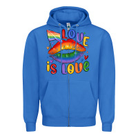 True Royal love is love lips Zipper Hoodie - MaliasSmallBusiness