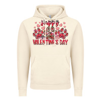 Vintage Artic happy valentines day dog pet Vintage Hoodie - RacoonDesign