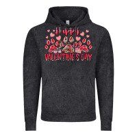 Vintage Black happy valentines day dog pet Vintage Hoodie - RacoonDesign