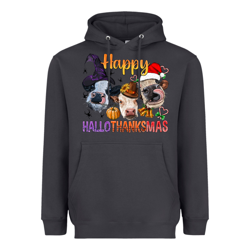 Happy Hallothanksmas Cows Heavyweight Hoodie by BundleAndBundleShop | Teevron