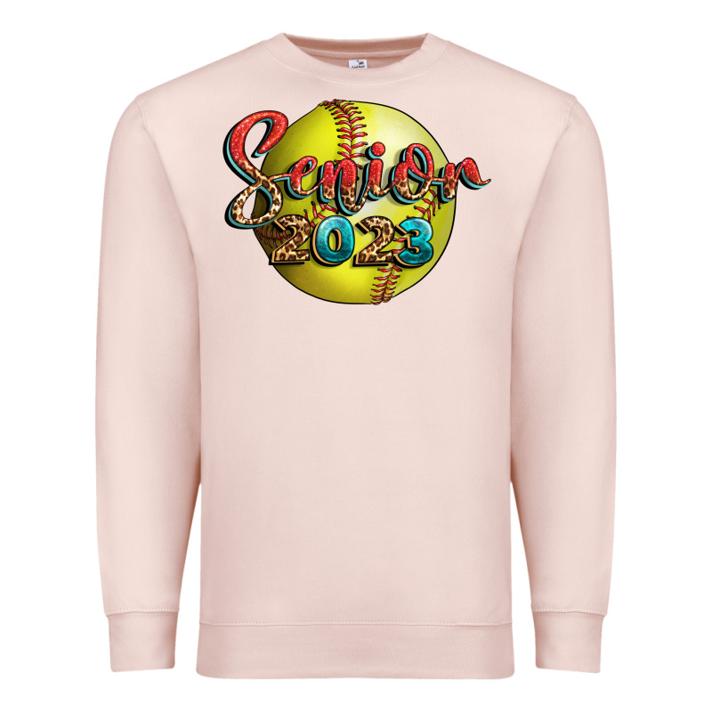 Softball Senior 2023 Premium Sweatshirt by BundleAndBundleShop | Teevron