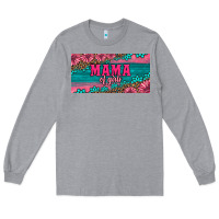 Heather Grey pink roses mama of girls license plate Long Sleeve Tee - Artiststas