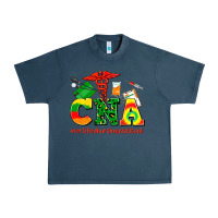 Midnight Navy cna juneteenth certified nursing assistant Urban Heavy Tee - AdoDesignShop