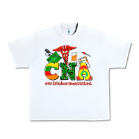 White cna juneteenth certified nursing assistant Urban Heavy Tee - AdoDesignShop