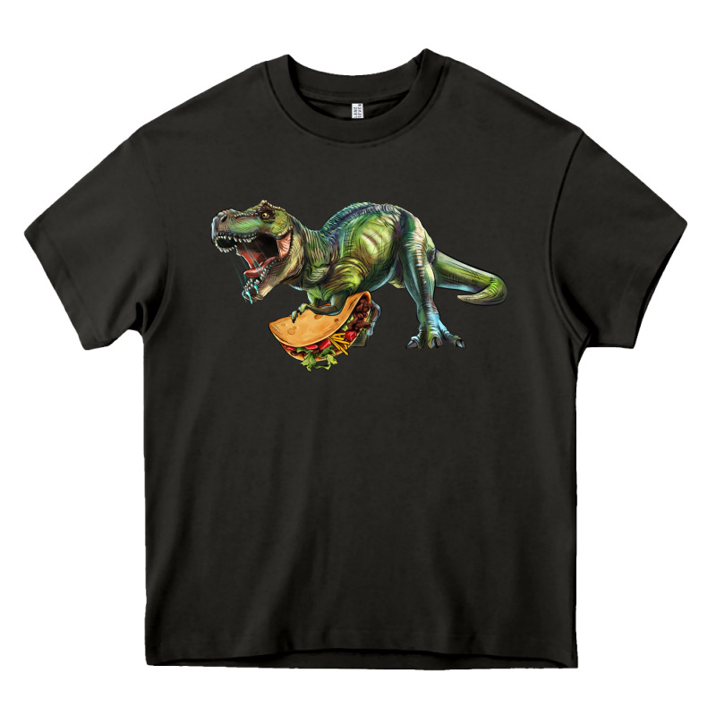 T-rex Dinosaur Holding A Taco Heavy Core Tee by RanaPortraitStore | Teevron