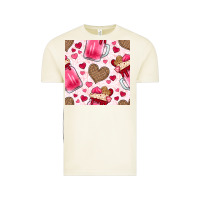 Vintage Arctic valentines day milkshake seamless pattern Vintage Tee - BundleAndBundleShop