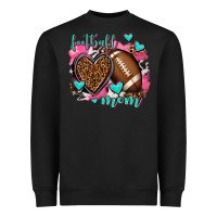 Black football mom Heavyweight Sweatshirt - AdoDesignShop