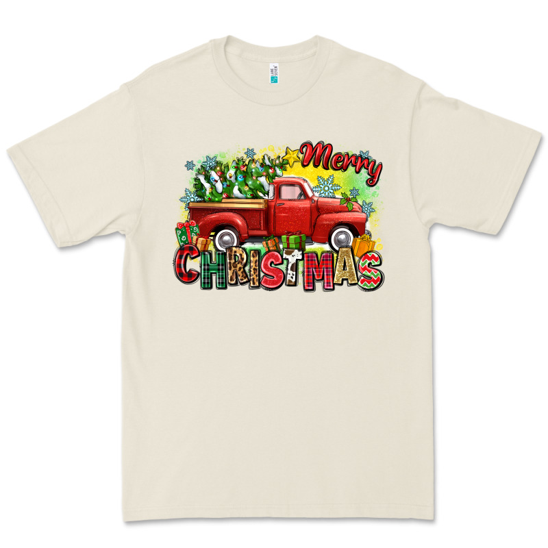 Merry Christmas Truck Premium Tee by Zillion Design Studio | Teevron