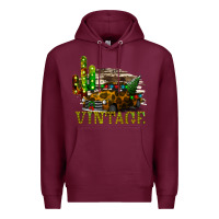 Burgundy Rusty Grunge Car Vintage Premium Hoodie - Bettercallsaul