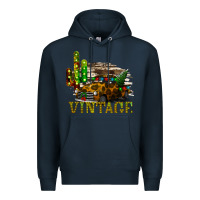 Navy Rusty Grunge Car Vintage Premium Hoodie - Bettercallsaul