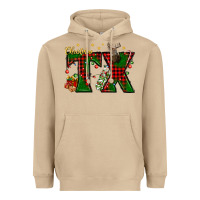 Mushroom Christmas Texas With Deer Heavyweight Hoodie - BundleAndBundleShop