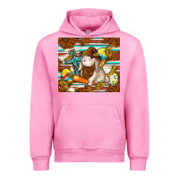 Fuchsia Pink western bunny Urban Hoodie - TumblerDesignByShophia