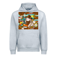 Heather Grey western bunny Urban Hoodie - TumblerDesignByShophia