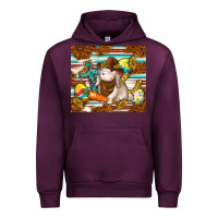 Mauve Wine western bunny Urban Hoodie - TumblerDesignByShophia