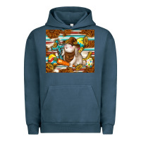 Pigment Midnight Navy western bunny Urban Hoodie - TumblerDesignByShophia