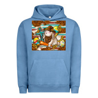 Pigment Pebble Blue western bunny Urban Hoodie - TumblerDesignByShophia