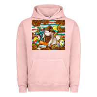Pigment Salmon western bunny Urban Hoodie - TumblerDesignByShophia