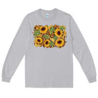 Moon Dust cactus leopard sunflower glitter background Long Sleeve Tee - AdoDesignShop