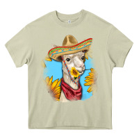 Mossy Sombrero Llama Heavy Core Tee - RanaPortraitStore