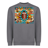Football Cowhide Sunflower Heavyweight Sweatshirt | Teevron