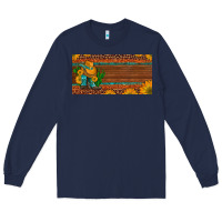 Navy custom cowboy boots sunflowers and cactus license plate Long Sleeve Tee - Artiststas