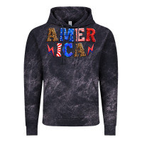 Cloud Black america thunderbolt Vintage Hoodie - HRA Design Shop