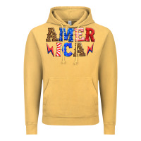 Vintage Mustard america thunderbolt Vintage Hoodie - HRA Design Shop