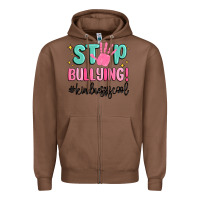 Chestnut stop bullying kindness is cool Zipper Hoodie - MaliasSmallBusiness