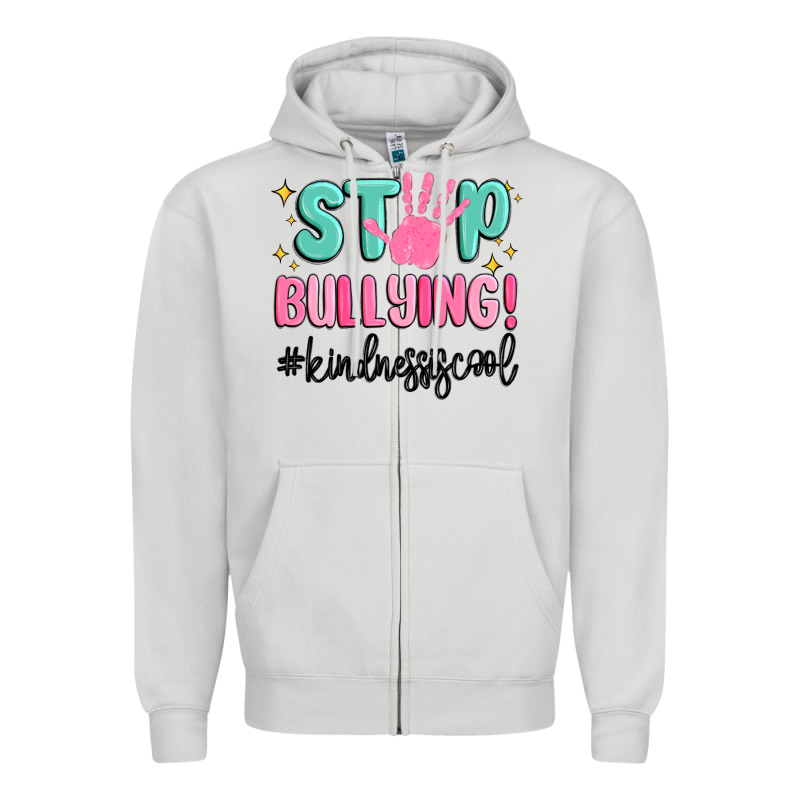 Stop Bullying Kindness Is Cool Zipper Hoodie by MaliasSmallBusiness | Teevron