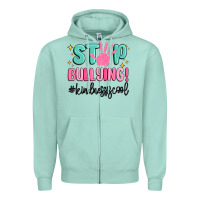 Seafoam stop bullying kindness is cool Zipper Hoodie - MaliasSmallBusiness