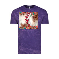 Cloud Purple baseball leopard Vintage Tee - JahusDesignShop