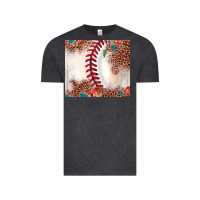 Vintage Black baseball leopard Vintage Tee - JahusDesignShop