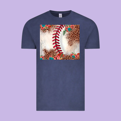 Baseball Leopard Vintage Tee Designed By Jahusdesignshop