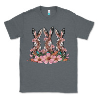 Charcoal Heather rabbits with blossom flower Classic Tee - Artiststas