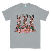 Heather Grey rabbits with blossom flower Classic Tee - Artiststas