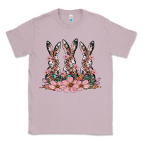 Lilac rabbits with blossom flower Classic Tee - Artiststas