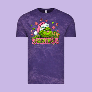 Christmas Characters  I+saw+that+ Vintage Tee Designed By Adodesignshop