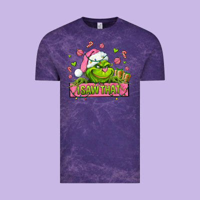 Christmas Characters  I+saw+that+ Vintage Tee Designed By Adodesignshop