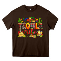 Chocolate Brown tequila tribe Heavy Core Tee - RanaPortraitStore