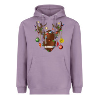 Lavender American Football Horn Christmas Heavyweight Hoodie - BundleAndBundleShop