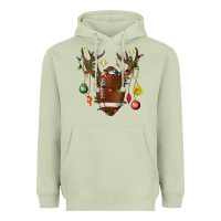 Matcha American Football Horn Christmas Heavyweight Hoodie - BundleAndBundleShop