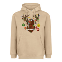 Mushroom American Football Horn Christmas Heavyweight Hoodie - BundleAndBundleShop