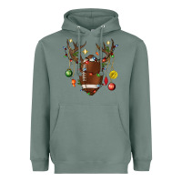 Sage American Football Horn Christmas Heavyweight Hoodie - BundleAndBundleShop